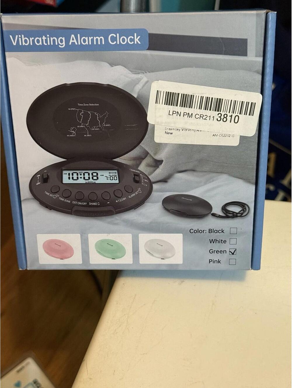 Vibrating Alarm Clock for Heavy Sleepers - Rechargeable Bed Shaker Under Pillow